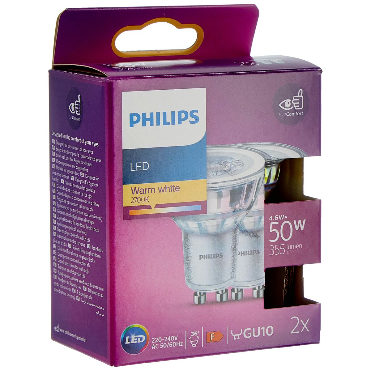 LED-Lampe Philips Foco Weiß F 4,6 W (2700 K)