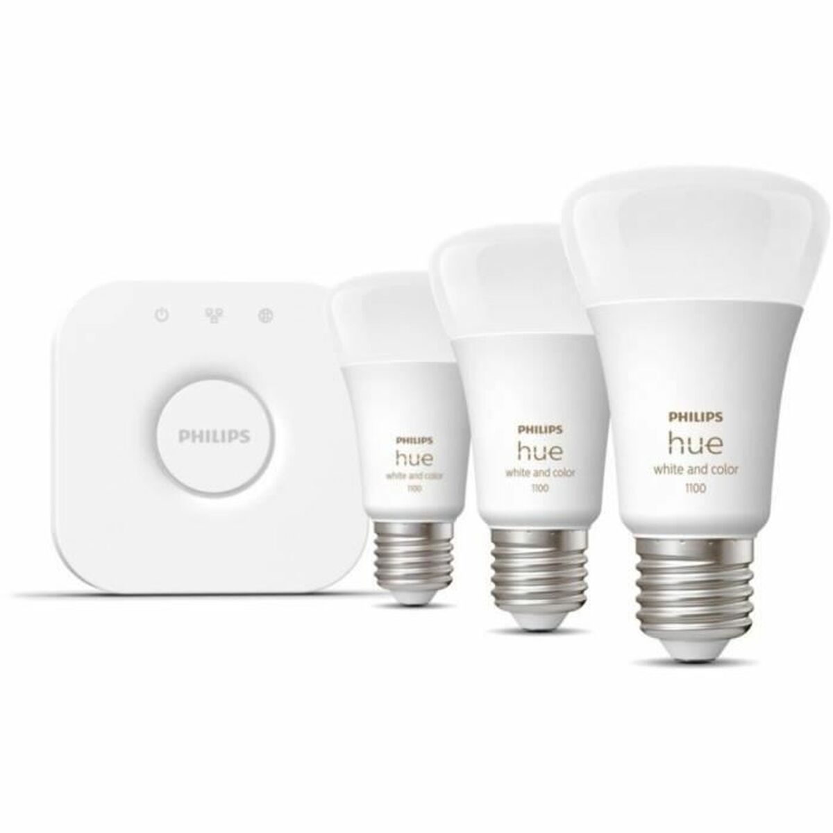 Smart Glühbirne Philips Kit de inicio: 3 bombillas inteligentes E27 (1100) 9 W E27 6500 K 806 lm