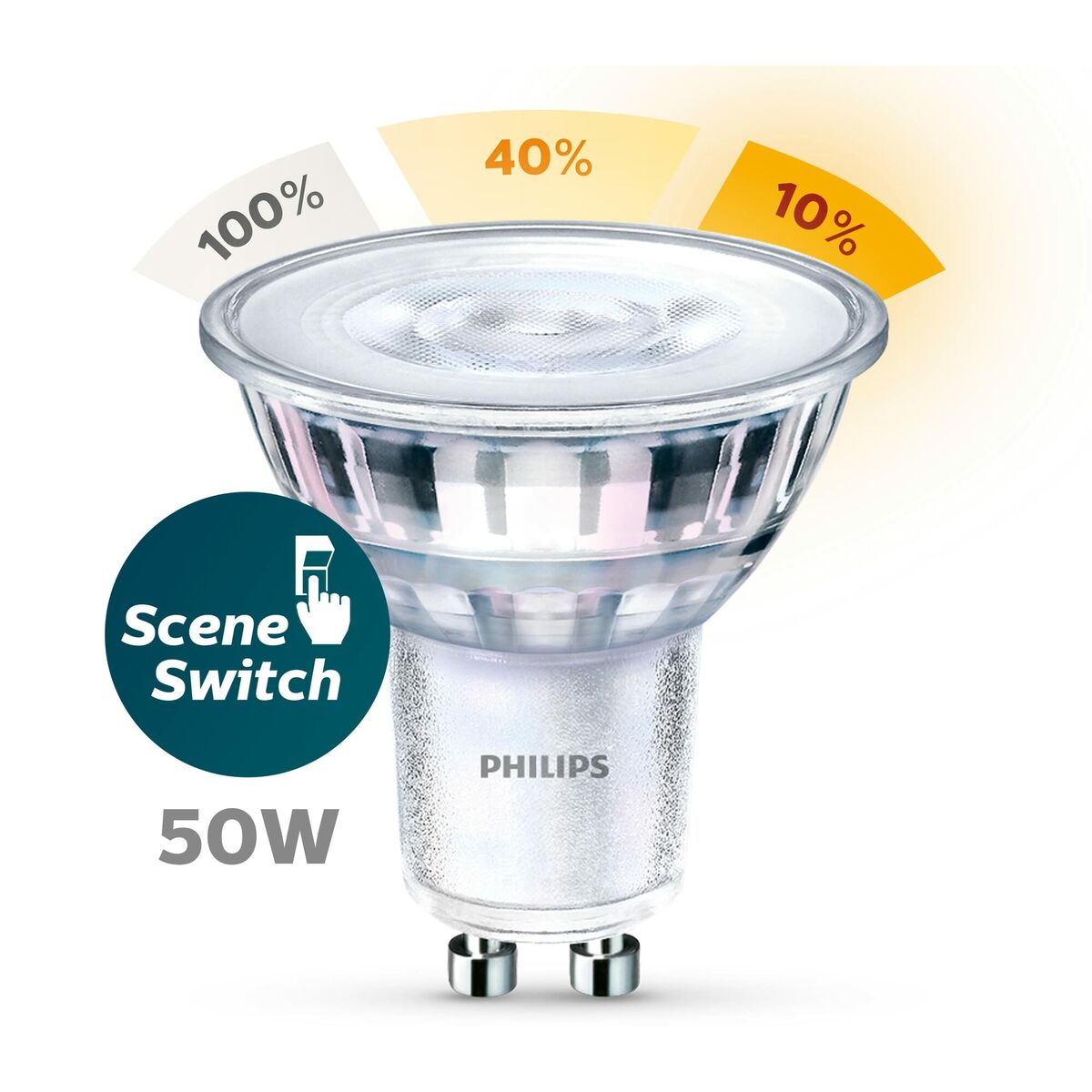 LED-Lampe Philips Spot 50 W GU10 F