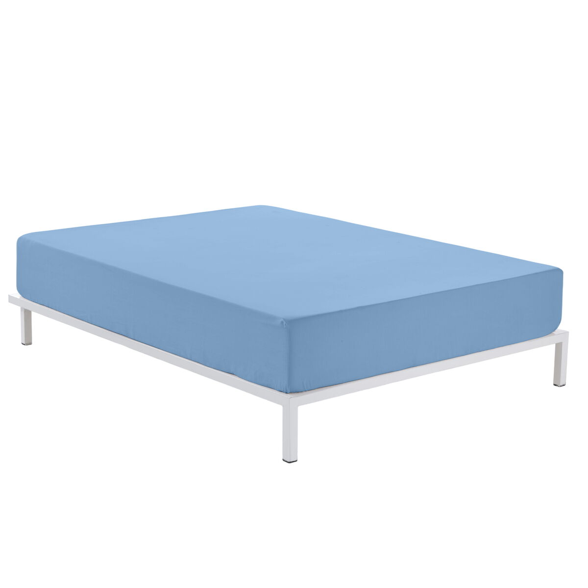 Spannbetttuch Alexandra House Living Blau Klar 105 x 190/200 cm