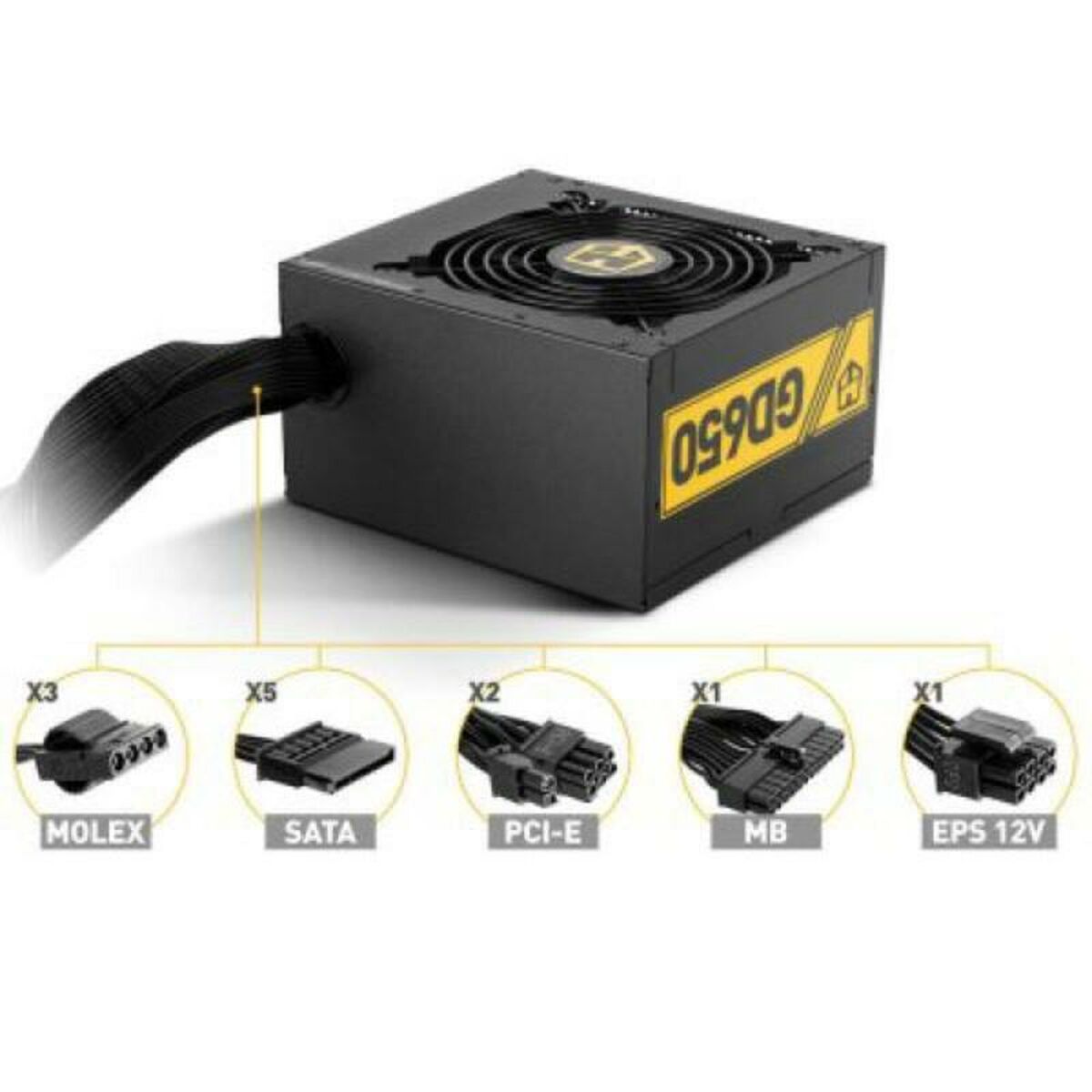 Stromquelle NOX Hummer GD650 80 Plus GOLD 650 W 650W