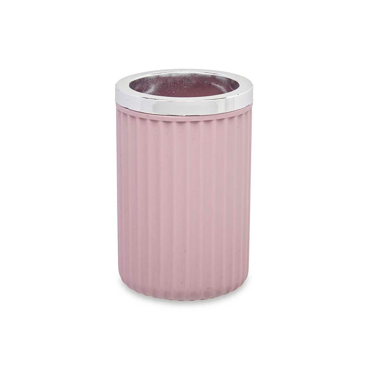 Trinkglas Zahnbürstenhalter Rosa Kunststoff 7,5 x 11,5 x 7,5 cm (32 Stück)