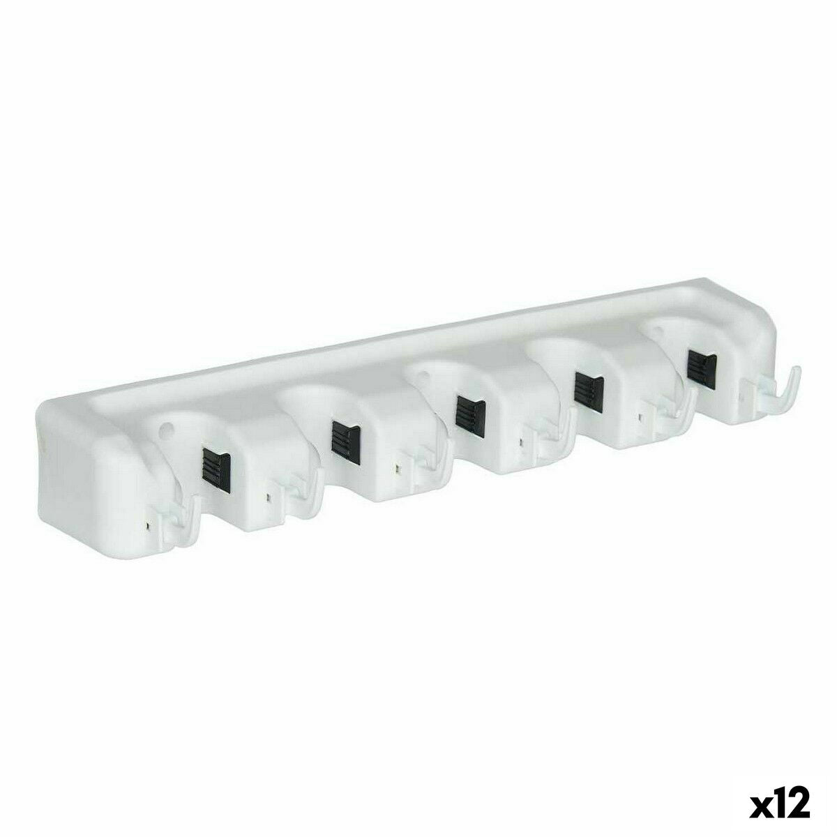 Halterung Reinigungsutensilien Weiß Kautschuk Polypropylen 4,3 x 8,5 x 6 cm (12 Stück)