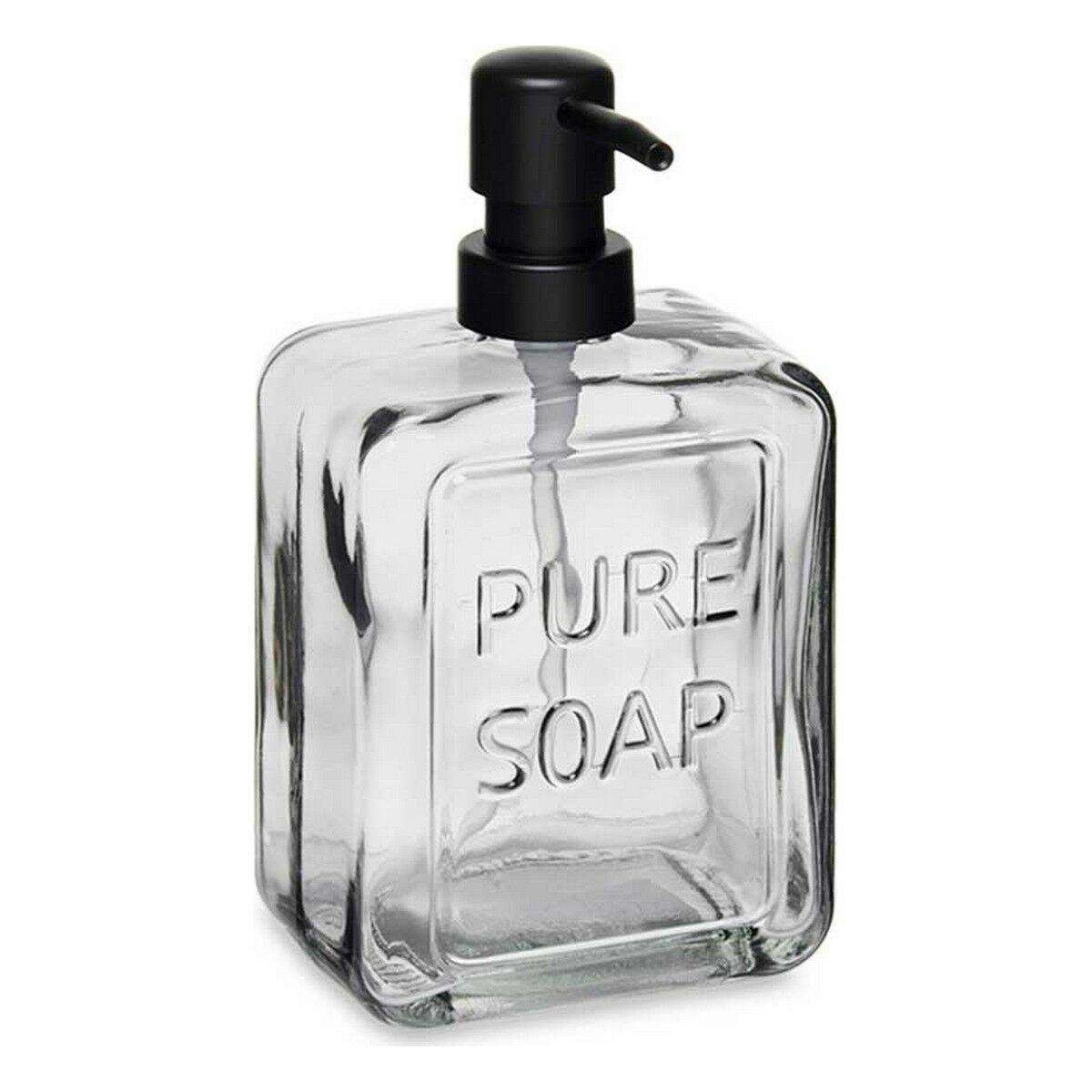 Seifenspender Pure Soap Kristall Schwarz Kunststoff 570 ml (6 Stück)