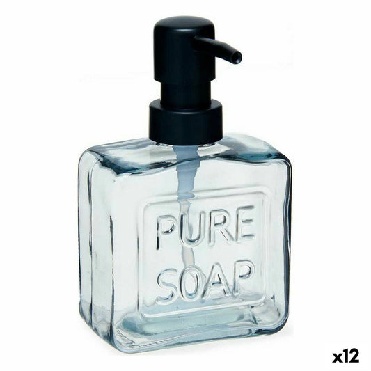 Seifenspender Pure Soap 250 ml Kristall Schwarz Kunststoff (12 Stück)