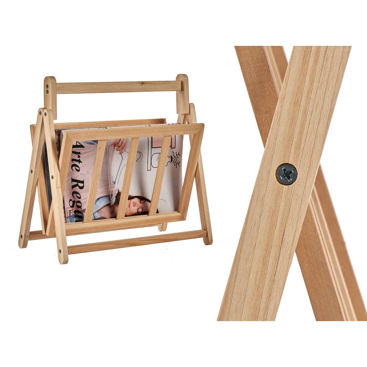 Zeitschriftenkorb Braun Holz 30 x 37,5 x 36,5 cm (12 Stück)