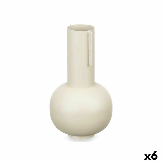 Vase Hellbraun Stahl 14 x 28 x 14 cm (6 Stück)