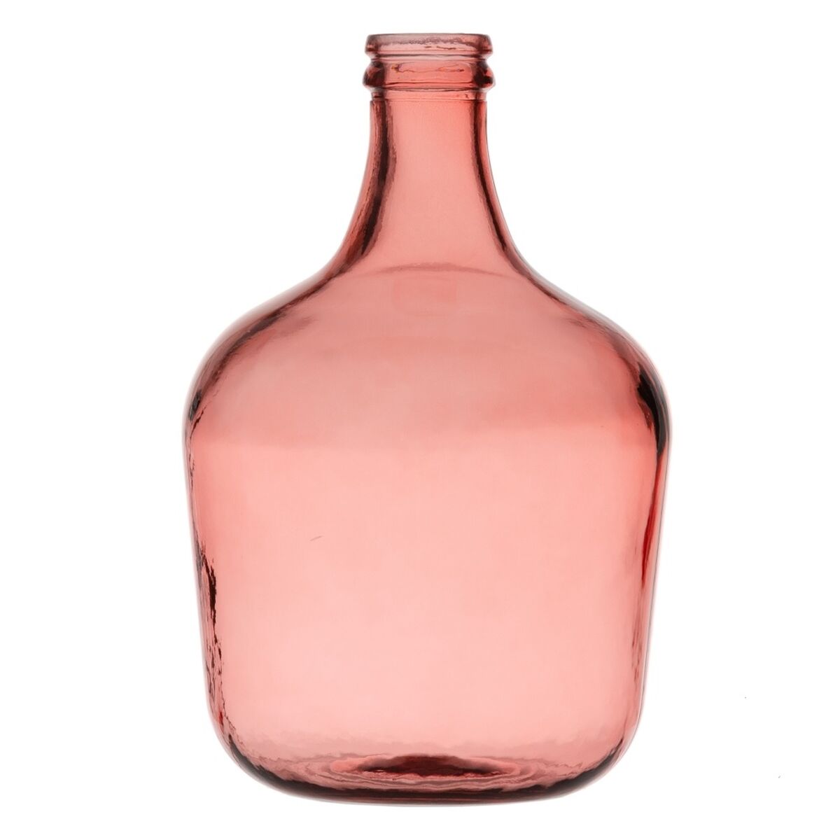 Dekorative Karaffe Rosa Recyceltes Glas 27 x 27 x 42 cm