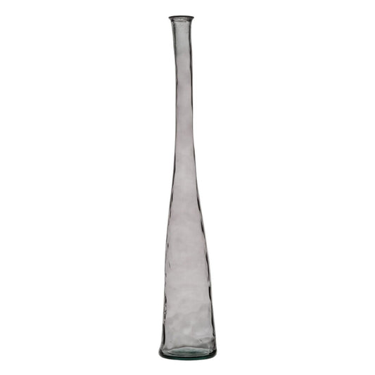 Vase Grau Recyceltes Glas 18 x 18 x 120 cm