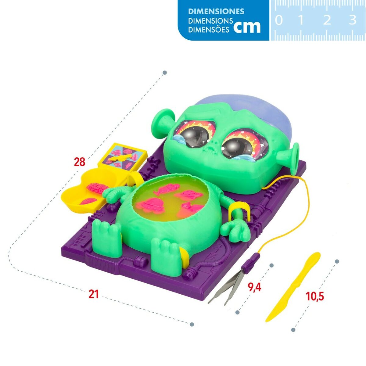 Tischspiel Colorbaby Slime (6 Stück)