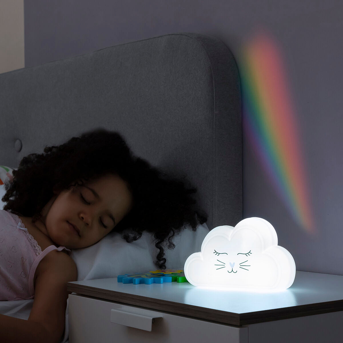 Lampe mit Regenbogenprojektor und Aufklebern Claibow InnovaGoods