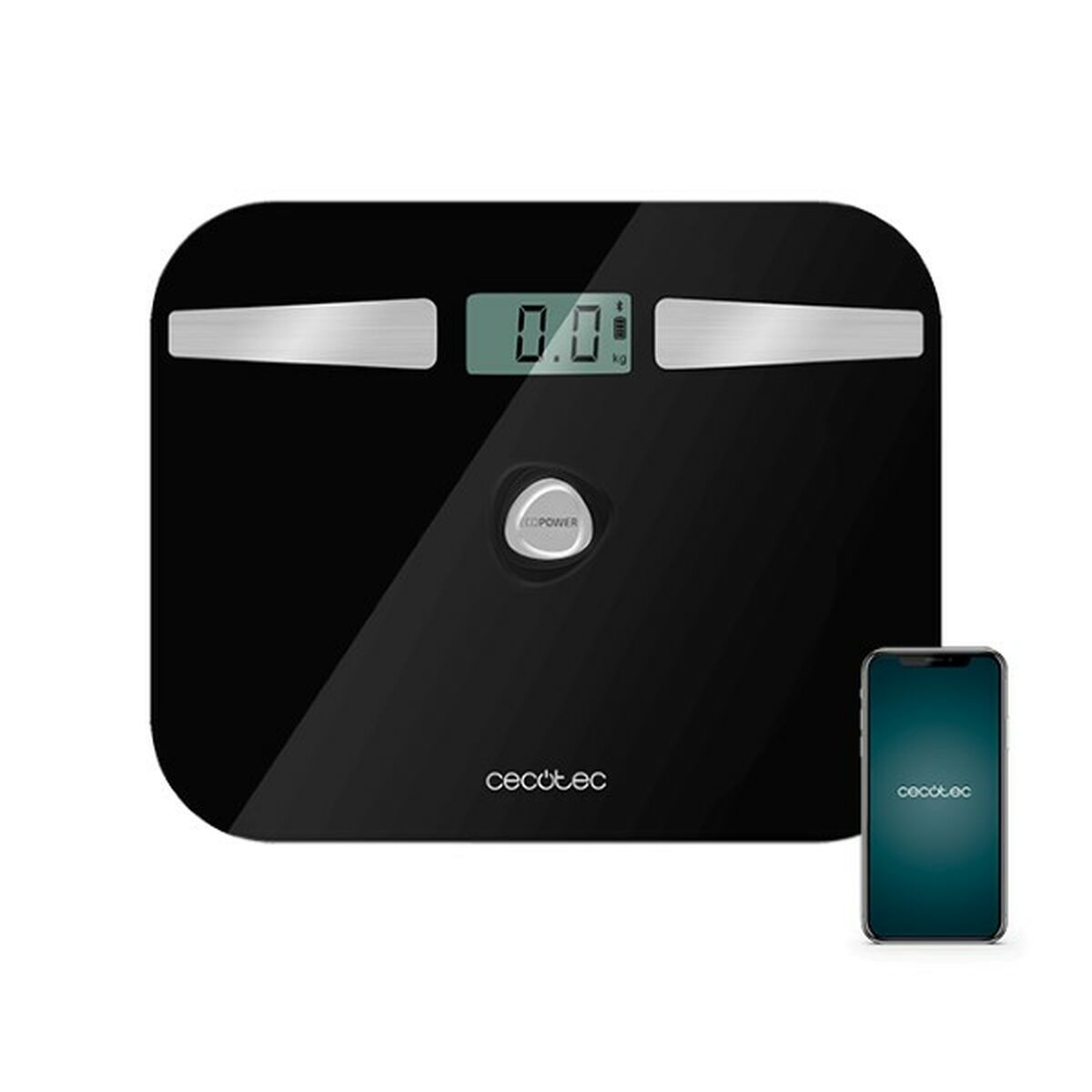 Digitale Personenwaage Cecotec 	SURFACE PRECISION 10200 SMART HEALTHY LCD Bluetooth 180 kg Schwarz Verre trempé 180 kg